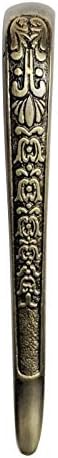 חומרת אדונאי 188 ממ Eutychus דלת פליז דקורטיבית משיכה - פליז עתיק