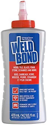 דבק דבק רב-שטח של Weldbond, קשור ביותר לכל דבר. השתמש בדבק עץ או על פסיפס פסיפס של פסיפס מזכוכית אבן מתכת