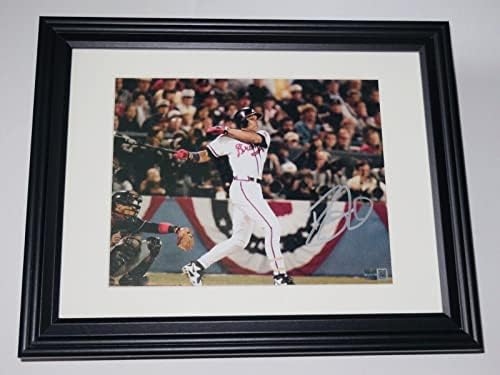 דיוויד צדק חתימה 8x10 צילום - אטלנטה ברייבס! - תמונות MLB עם חתימה