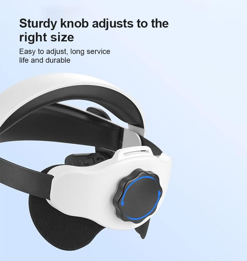 סרט מתכוונן בקלות תואם עם אוקולוס קווסט 2 אוזניות מציאות מדומה, החלפת רצועת מציאות מדומה לתמיכה משופרת ונוחות אוזניות