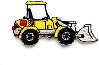 סט PL של 2 זעיר. רכבי בנייה מיני טרקטור מכוניות משאית כבדה מזבלה חמוד קריקטורה תפור ברזל על אפליקציה