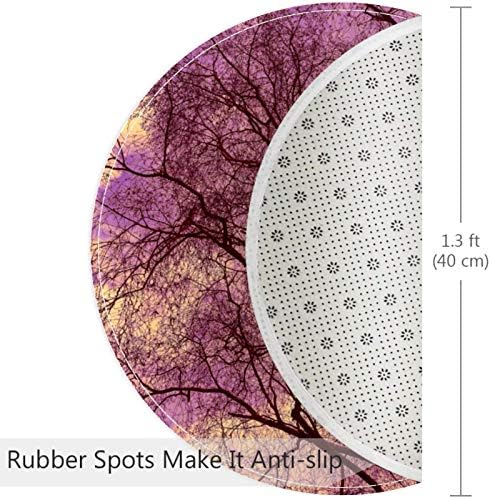 עץ שמיים סגול של Heoeh Beauty, שפשפת שטיחי שטיחים שטיחי שטיחים בגודל 15.7 אינץ '.
