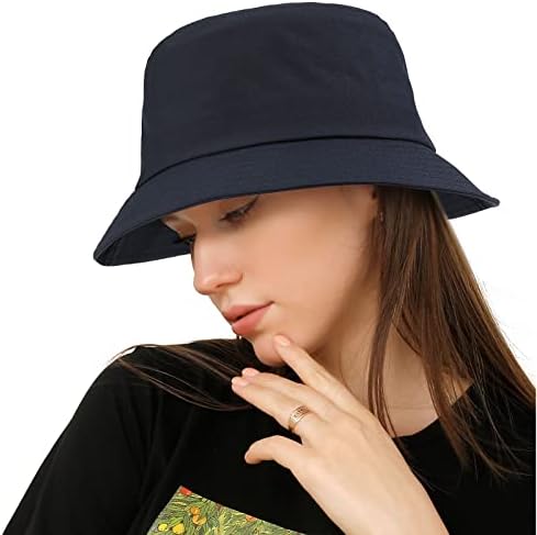 Feximzl Unisex הגנה מפני כובע דלי אריזים אטומים למים לדיג גינון טיולי קמפינג ספארי, UPF 50+ כובע שמש