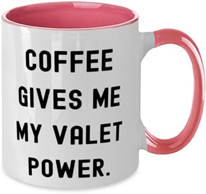 קפה נותן לי את כוח השירות שלי. Varet ספל שני טון 11 oz, מתנות לשירות מיוחד, כוס לעמיתים לעבודה