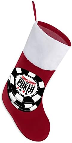 פוקר WSOP גרב גרביים תלויים מדפיסים קישוטי אח עץ חג המולד