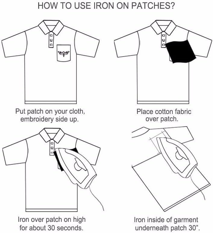 2 יחידים טלאים רקומים ברזל על טלאים לג'ינס בגדים מעילי תרמיל תרמיל תפור על טלאים טלאי תיקון אפליקציה