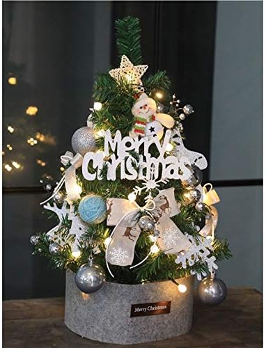 עץ חג המולד של Shuishu Mini, קניון עץ אורן ירוק ביתי קישוטי קניות שולחן עבודה קישוטי קניות חג המולד 60 סמ 1123