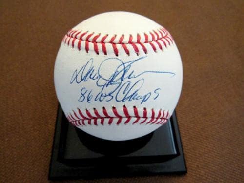 דייבי ג'ונסון 1986 WS Champs NY Mets Manager חתום Auto OML בייסבול PSA/DNA - כדורי בייסבול עם חתימה
