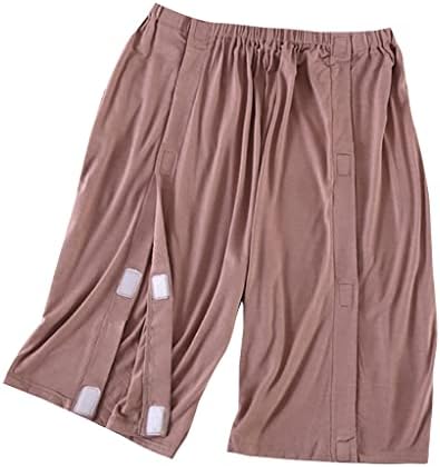 הודעה ניתוח צד הצמד מכנסיים קצרים יוניסקס התאוששות לקרוע מכנסיים קצרים עבור נכות / שבר/מרותק למיטה / קשישים
