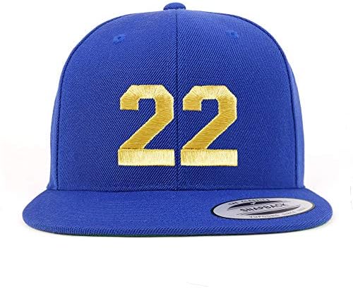 טרנדי הלבשה חנות מספר 22 זהב חוט שטוח ביל סנאפבק בייסבול כובע