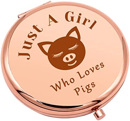 חמוד חזיר מתנות עבור בנות מצחיק חזיר קומפקטי איפור מראה לחבר אחות חזירים מאהב מתנה לילדה נשים