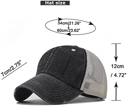 כובע משאיות קיץ לגברים נשים דגל אמריקאי דייג בייסבול כובע אימון מתכוונן פטריוטי סנאפבק כובע שמש