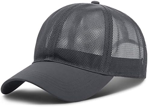 נהג משאית כובע קיץ רשת כובע מוצק בייסבול כובע לגברים נשים מתכוונן רצועת אור משקל חיצוני ספורט שמש כובעים