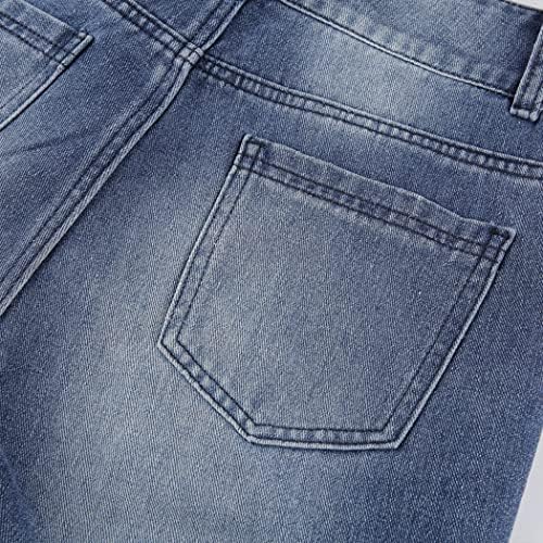 ג 'ינס בנות 2 ג' ינס מזדמנים כוכב הדפסה מכנסיים קלאסי ישר רגל מכנסיים