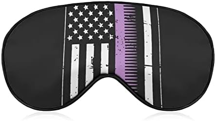 רטרו סטייליסט שיער במצוקה אמריקאית דגל אמריקאי מסיכת שינה קלה משקל מכסה עיניים מסכת עיניים מכסה עם