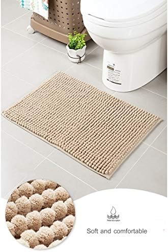 טופיל שטיח שניל רך במיוחד, מחצלות אמבטיה מדובללות סופגות נגד החלקה, ניתנות לכביסה במכונה, לא להחליק, מושלמות