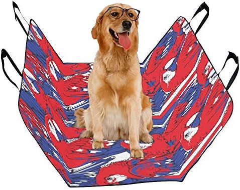 מותאם אישית יפה עיצוב סגנון אופנה רטרו הדפסת רכב מושב מכסה לכלבים עמיד למים החלקה עמיד רך לחיות מחמד רכב