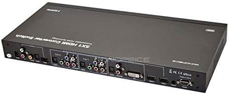 Monoprice 108146 5x1 מתג ממיר HDMI - HDMI DVI עם TOSLINK + COAXIAL + R/L AUDIO STEREO