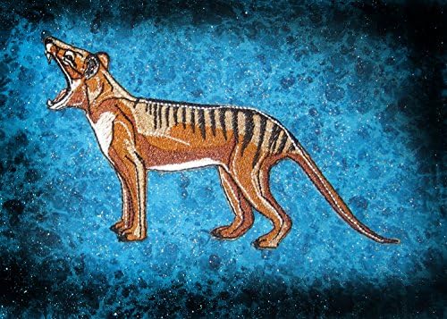 Thylacine Tasmanian Tiger זאב ברזל על תיקון
