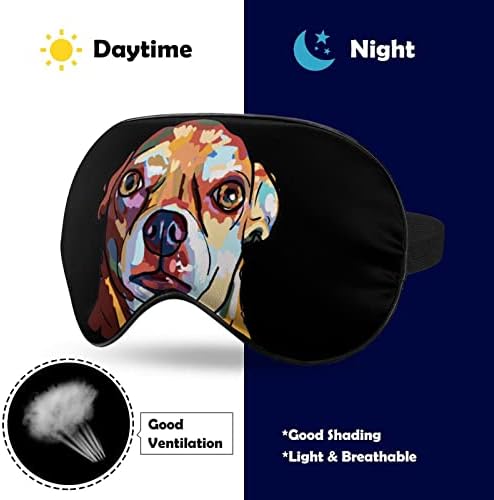 כלב צ'יוואווה מצחיק צלל עין שינה גוון עיניים עם רצועה מתכווננת כיסוי עיניים לנסיעת מטוס