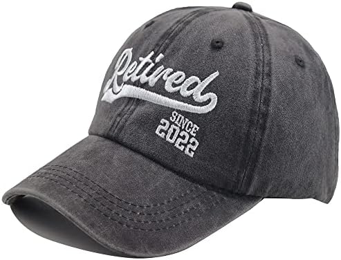 Oascuver פרש מאז 2022 כובע, כובע בייסבול כותנה מתכוונן במצוקה שטופה לגמלאים גברים נשים