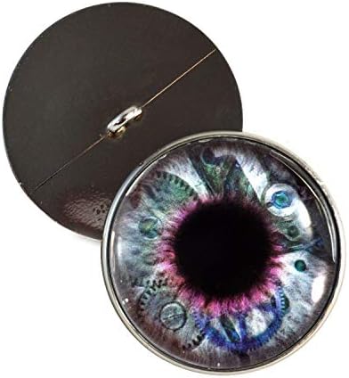 Clockwork Steampunk תפור על זכוכית עיניים 30 ממ כפתורים עם לולאה לבובה סרוגה פסלים רכים או תכשיטים של בעלי