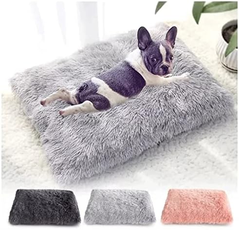 LEPSJGC ארוך קטיפה מיטת כלב מיטת כרית כרית כרית כרית פליס רכה כרית ספה ספת גור לכלבים גדולים