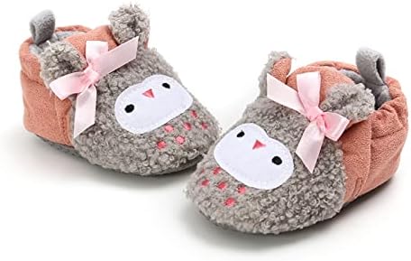 תינוקות בני נעלי גודל 3 תינוק קריקטורה נעליים בתוספת קטיפה חם עירום מגפי אופנה החלקה לנשימה פעוט נעלי מגפי