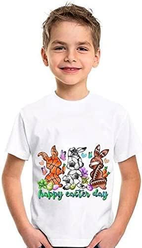 ילד תרמי עליון עליון שרוול ארוך יום פסחא הדפסים חולצות פעוט ילדה בנים בנים שרוול קצר נמכר לטובת בן 9