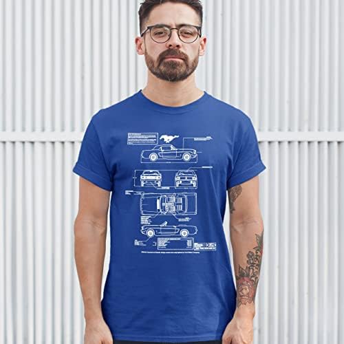 1966 פורד מוסטנג GT Blueprint חולצת טריקו