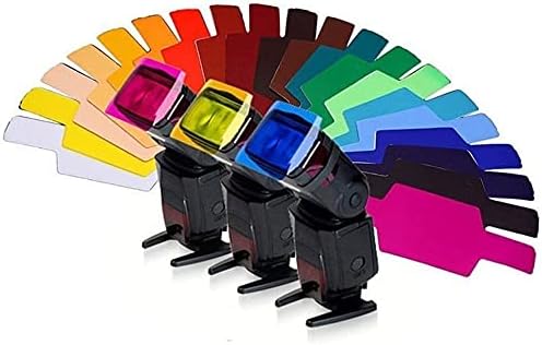 סינון צבע סינון 20 גיליונות מצלמה פלאש ג'ל תאורת תאורה סינון סינון סינון ג'ל מסנן תיקון צבע שקוף ערכת