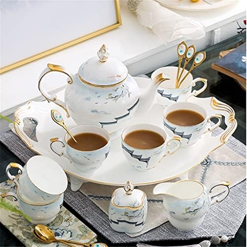 כוס קפה Wionc וכוס צלוחית עצם קרמיקה עצם בית סין סין תה תה תה עם כוס כוס חלב כפית