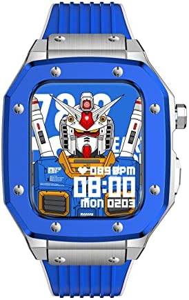 סגסוגת Kanuz Sloy Watch Strap עבור Apple Watch Series 7 6 5 4 SE 45 ממ 42 ממ 44 ממ שינוי Mod Mod Strap