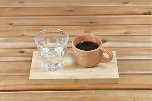 קפטן צבי-2702 עץ כלי שולחן, ספל, כוס, רגיל, כוס קפה, 6.4 פלורידה עוז, טבעי עץ, עץ נשימה