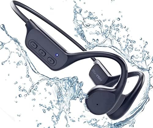 DMNZoey עצם אוזניות Bluetooth 5.3 אוזניות אוזניות פתוחות אלחוטיות 32G MP3 אוזניות ספורט IP68 אטומות למים