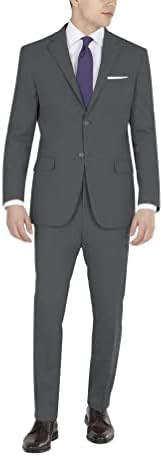 DKNY Mens Mend Modern Fit חליפת ביצועים גבוהה מפרידה בין מכנסי שמלה, מוצק פחם, 38W x 30L US US