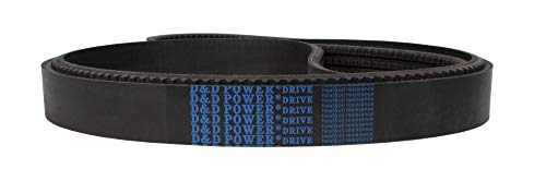 D&D Powerdrive 5VX630/04 חגורה פס, 5/8 x 63 OC, 4 להקה, גומי