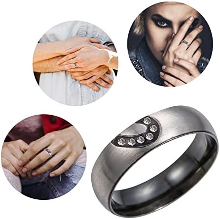 2023 טבעת פלדה פשוטה פשוטה טבעת טבעת נשים מצוירת טבעת תכשיטים חמודה