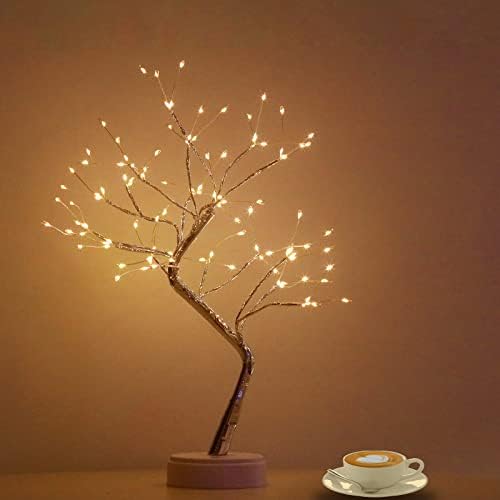 OTAVILEM BONSAI-TREE LIGHT לשולחן בית-בית-עץ עץ עץ חג המולד-עם תאורות לשולחן העבודה-דו-אור-אור-רוח-עץ לחדר-דקור