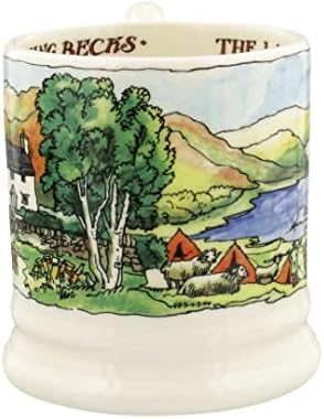 אמה ברידג'ווטר בעבודת יד נופי קרמיקה של חלומות מחוז אגם אנגליה מתנה ספל קפה ותה חצי ליטר