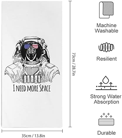 זקוק ליותר שטח זברה אסטרונאוט מגבות ידיים פנים שטיפת גוף מטלית כביסה רכה עם חמוד מודפס למטבח אמבטיה