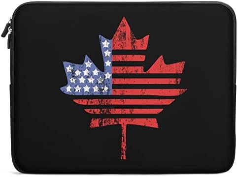 ארהב קנדה דגל מייפל דגל נייד תיק שרוול שרוול עמיד למים מחשב מגן מארז מחברת נייד כיסוי 17 אינץ '