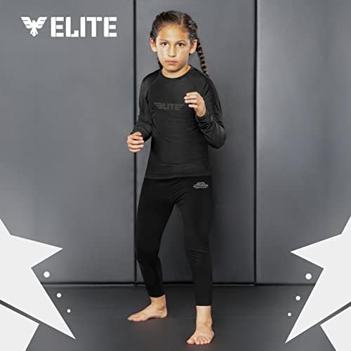 האליטה ספורט ילדים MMA BJJ אתלטי חותלות חותלות מכנסיים צמודים, ילדים ג 'יו ג' יטסו דחיסה שכבת