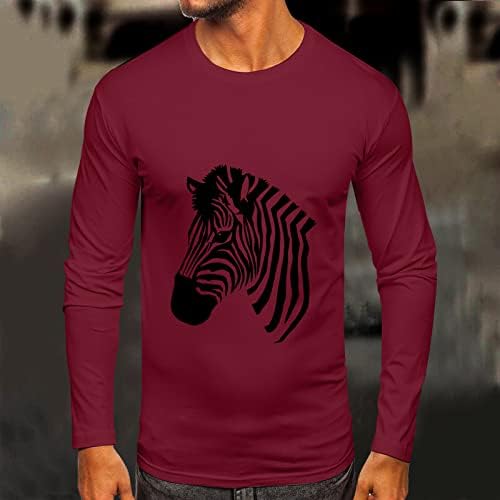 חולצות טריקו של שרוול ארוך של XXBR סתיו, חולצת טריקו של חיות חיה רחוב מפלגת שרירים כשירה מפלגת קרב