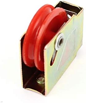 חלון דלת X-Deree אדום גלגל גלגל הזזה של ניילון ניילון יחיד אלומיניום גלגל גלגלת גלגל 73 סוג
