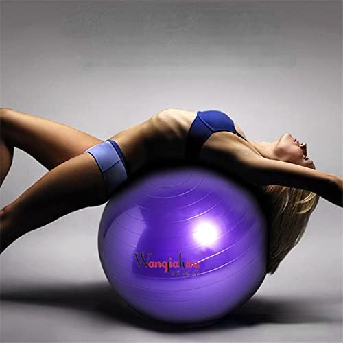 AIYZA 55 סמ כדור יוגה - כדור כושר - כדור איזון PVC - איזון כדור עיצוב יוגה כחול