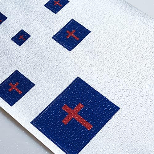 HSQCEZ 3 חבילה דגל הנצרות מדבקות -דגלים נוצריים טקטיים מדבקות רכב ויניל רפלקטיביות, מדבקות לרכב פגוש חלון