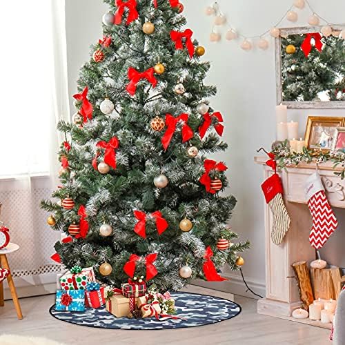 מחצלת עץ חג המולד של שיגואה מחצלת הסוואה כחולה עץ חג המולד מחצלת עץ חג המולד עץ חג המולד חג המולד קישוטי מסיבות