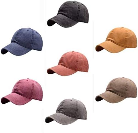 Andongnywell כותנה וינטג 'שטופים כובעים במצוקה גברים נשים כובע בייסבול פרופיל נמוך