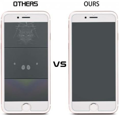 אייפון 8 פלוס / אייפון 7 פלוס מגן מסך קדמי ואחורי 2 חבילות, מגן קדמי + אחורי אחורי זכוכית מחוסמת ללא